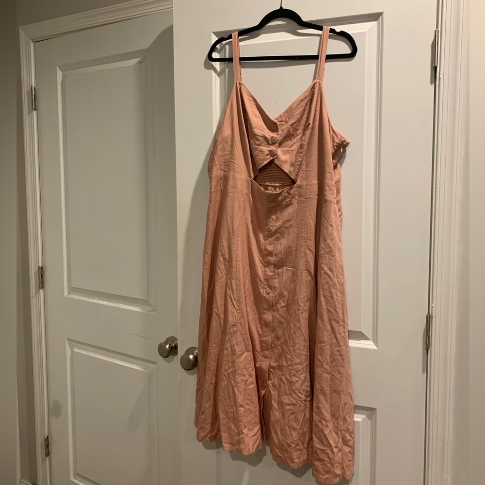 Soncy Plus Size Cutout A-Line Dress